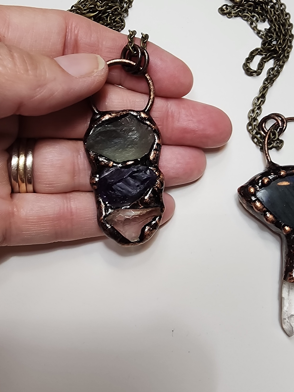 Handcrafted Stone Pendant Necklaces